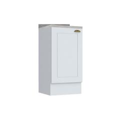 Gabinete de Cozinha Modulado Balcão Americana 1 Porta c/Tampo Branco - Henn