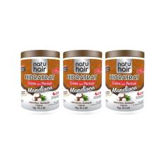 Creme Para Pentear Natuhair 1K Mandioca - Kit Com 3Un