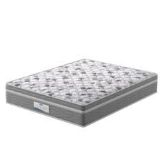 Colchão Queen Size Probel Century D28 Com Molas Pocket E Pillow Euro 32x158x198cm Branco Com Cinza