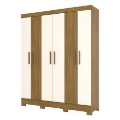 Guarda Roupa Solteiro B73 Nature Off White  Briz Móveis - Briz Moveis