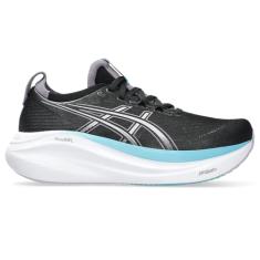 ASICS Tênis feminino Gel-Nimbus 27, Black Dusk Violet, 42 EU