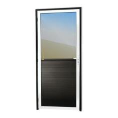 Porta Meia Lambril Meia Vidrão Super 25 Vidro Reflex 210cm X 80cm Brim