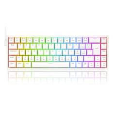 Teclado Gamer Redragon Castor Rgb K631W Switch Brown - Branco