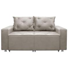 Sofá 2 lugares Retrátil e Reclinável Bariloche 1.60cm C/ Molas Veludo Shop das Cabeceiras