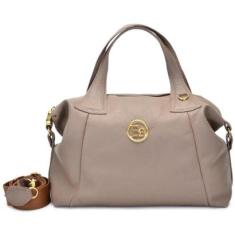 Bolsa Media Couro legitimo Mão Transversal Maninha-Feminino