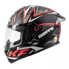 Capacete Masculino Fechado Bieffe B12 Kf Preto Aerofolio, 62