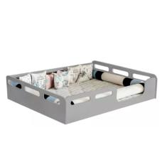 Potente Moveis Cama Casal Montessori Cor CINZA sem colchão