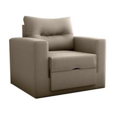 Sofá-Cama Solteiro Marisol Suede Capuccino - Modern