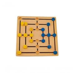 Brinquedos Educativos - Jogo Trilha Em Madeira 18 Peças