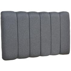 Cabeceira Cama Box Painel Solteiro 100 Cm Dubai W01 Chumbo