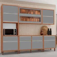 Cozinha Completa Modulada Maitê New 100% MDF Tuboarte 10 Portas e 4 Ga
