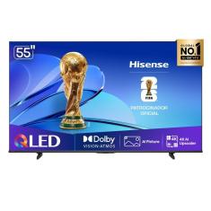Smart TV Hisense QLED 4K 55&quot; Polegadas com Dolby Vision, Dolby Gaming, Alexa e Google - 55Q6QV