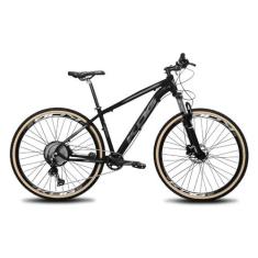 Bicicleta Aro 29 Kog 12V Freio Disco Hidráulico Trava, Preto, Cinza, 1