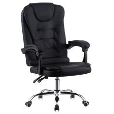 Cadeira De Escritório Presidente Base Cromada Com Rodinha Fortt Nantes Preta - Cpf01-p