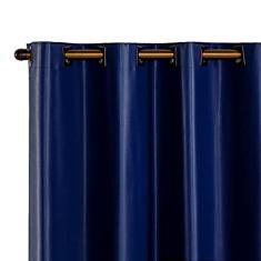 Cortina Blackout PVC corta 100% a luz 2,80 m x 1,60 m Azul Marinho