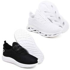 Tênis Esportivo Confortavel Evoltenn Easy Solado 4D - 2 Pares-Feminino