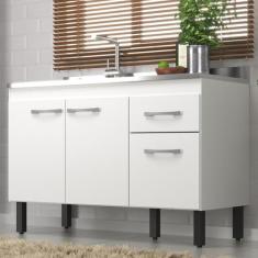 Balcão de Cozinha sem Tampo Monaco - 2 Portas e 2 Gavetas - Direto Sim