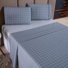 Jogo de Cama Refúgio Casal Percal 180 Fios Algodão Luxo 4 Peças - Suca