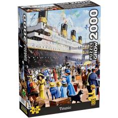 Quebra Cabeça Puzzle 2000 Peças Titanic Grow
