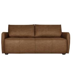 Sofá Decorativo Sala de Estar Lily 2 Lugares 180cm Couro Caramelo G34 