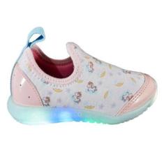 Tênis Infantil Kidy Feminino Com Led Calce Facil C/ NF-Feminino