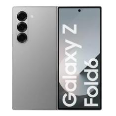 Smartphone Samsung Galaxy Z Fold6 5g,  12gb RAM, 512GB SSD, Câmera Tripla Traseira de 50MP, Frontal 10+4MP, Tela 7.6", Cinza