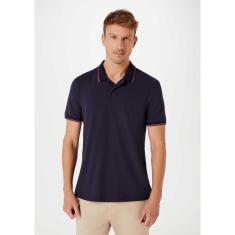 Camisa Polo Básica Masculina Manga Curta Em Piquet - Preto XG-Masculino