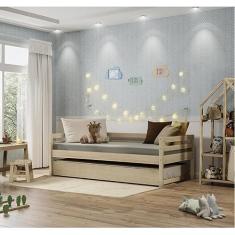 Cama Babá Prime com Cama Auxiliar Casatema Natural