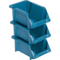 Gaveteiro plástico número 3 Azul - Vonder