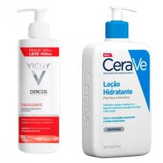 Vichy Dercos E Cerave Kit  Shampoo + Loção De Hidratante
