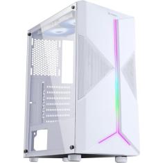 Gabinete Gamer Holt Mid Tower RGB Branco Fortrek