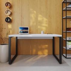 Escrivaninha Yon Operacional 135x70x75 Branco/Preta