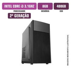 Computador Flex Computer Intel Core I3-2100 8GB SSD 480Gb Windows 10