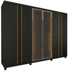 Guarda Roupa Roupeiro Gelius Absolut New Reflecta 6 portas 4 gavetas c