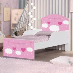 Cama Infantil Nuvem Rosa Menina - Mais de Casa
