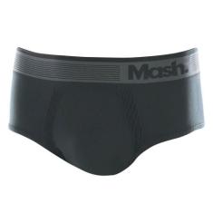 Cueca Slip Sem Costura Mash 713.02 Microfibra, Cinza, GG