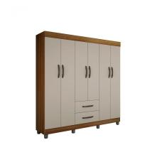 Guarda Roupa Casal 6 Portas 2 Gavetas Paris Chf Moveis