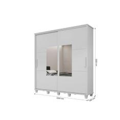 Roupeiro/Armário/Guarda Roupas/Organizador MONT 2 Portas de Correr Com