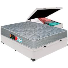 Cama Box Baú e Colchão Sleep Max D33 Casal Castor