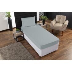 Jogo de lençol Solteiro 400 fios 3pç ponto palito - SAFIRA ENXOVAIS, D