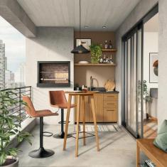 Conjunto com 2 Banquetas Giratórias Pearl Marrom - Mobly