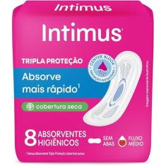 Absorvente Intimus Tripla Proteção Sem Abas 8und