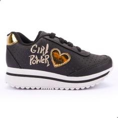 Tenis Infantil Feminino Sneakers com Solado Tendência Exclusiva - Club