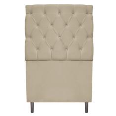 Cabeceira Estofada Liverpool 90 Cm Corano Bege Adj Decor