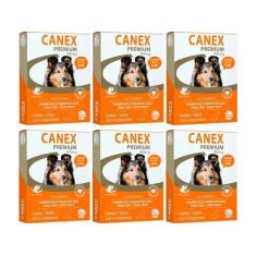 Canex Premium 900Mg Vermifugo Cães Até 10Kg 4 Comprimidos - 6 Unidades