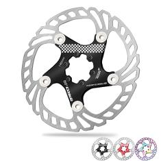 BUCKLOS Rotor de freio a disco de bicicleta flutuante IIIPRO 140 mm 160 mm 180 mm 203 mm com 6 parafusos, rotores de freio a disco de bicicleta de aço inoxidável Mountain Bike MTB para bicicleta de