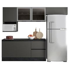 Cozinha 6 Peças Vidro Etna Grafite – Poliman