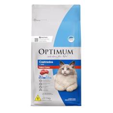 Ração Optimum para Gatos Adultos Castrados Sabor Carne 3kg