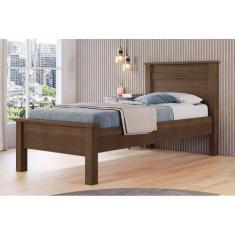 Cama Solteiro Barcelona Cacau - Conquista, Cacau