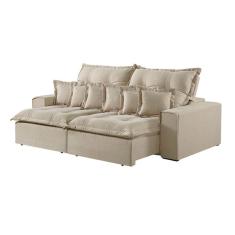 Sofá 2 Lugares Retrátil e Reclinável Linho M-144 Martins